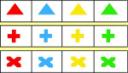 Signes de balisage du Club Vosgien (petite randonnée)